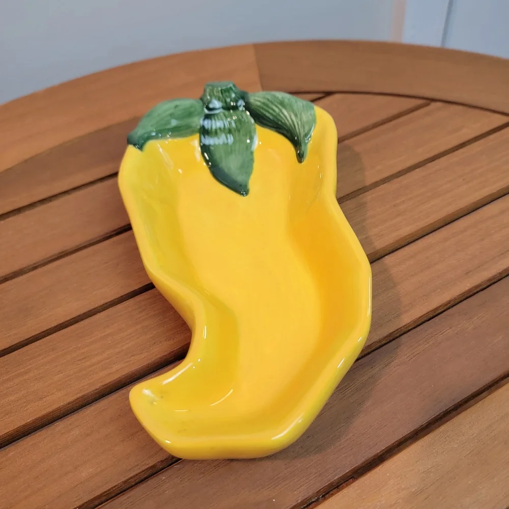 Bella Casa by‎ Ganz Yellow Pepper Dipping Bowl Salsa Queso Guacamole Replacement